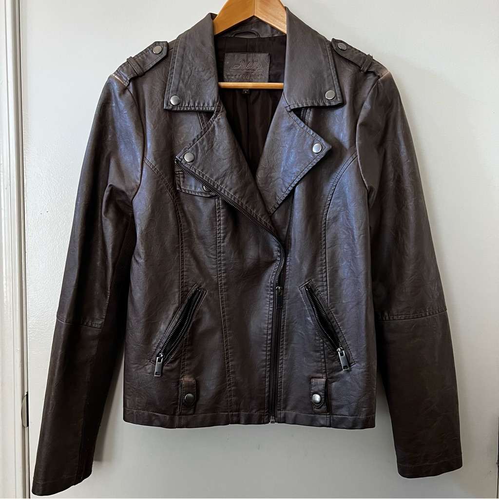 Sebby Collection Faux Leather Jacket